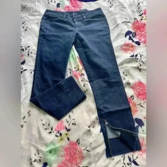 Ann Taylor Loft Modern Crop Pant Women's Dark Demin Size 0 - Picture 3 of 8